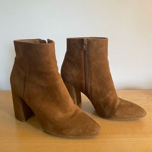 Steven Madden Brown Suede Booties